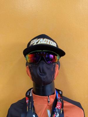 TriFactor Fashion Mask (Orange and Black)